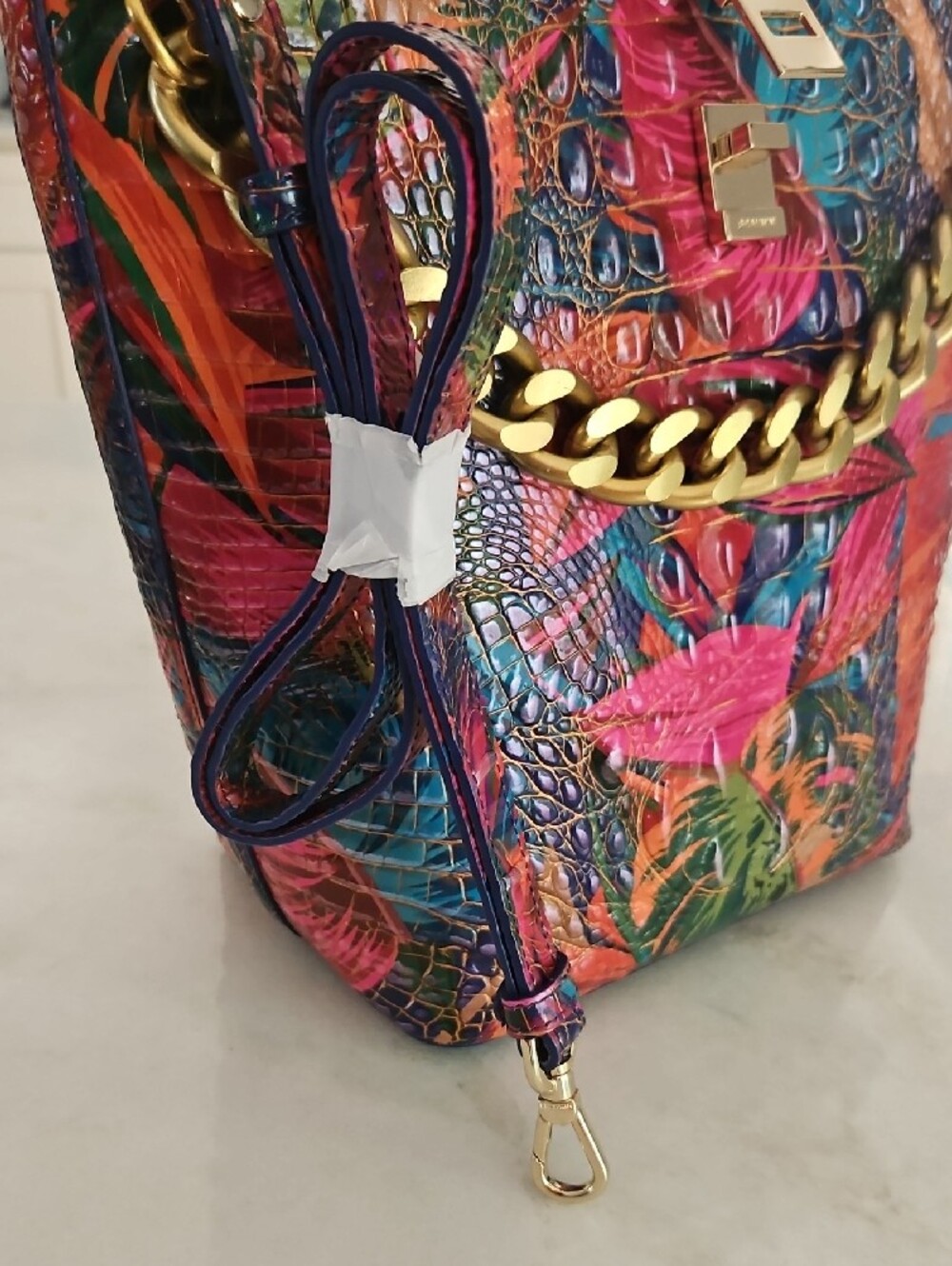 Brahmin Lush Shira Croc Embossed Tote - Picture 6 of 12
